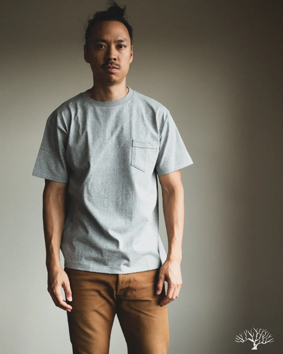 263 Crew Neck Pocket T-Shirt - Heather Grey