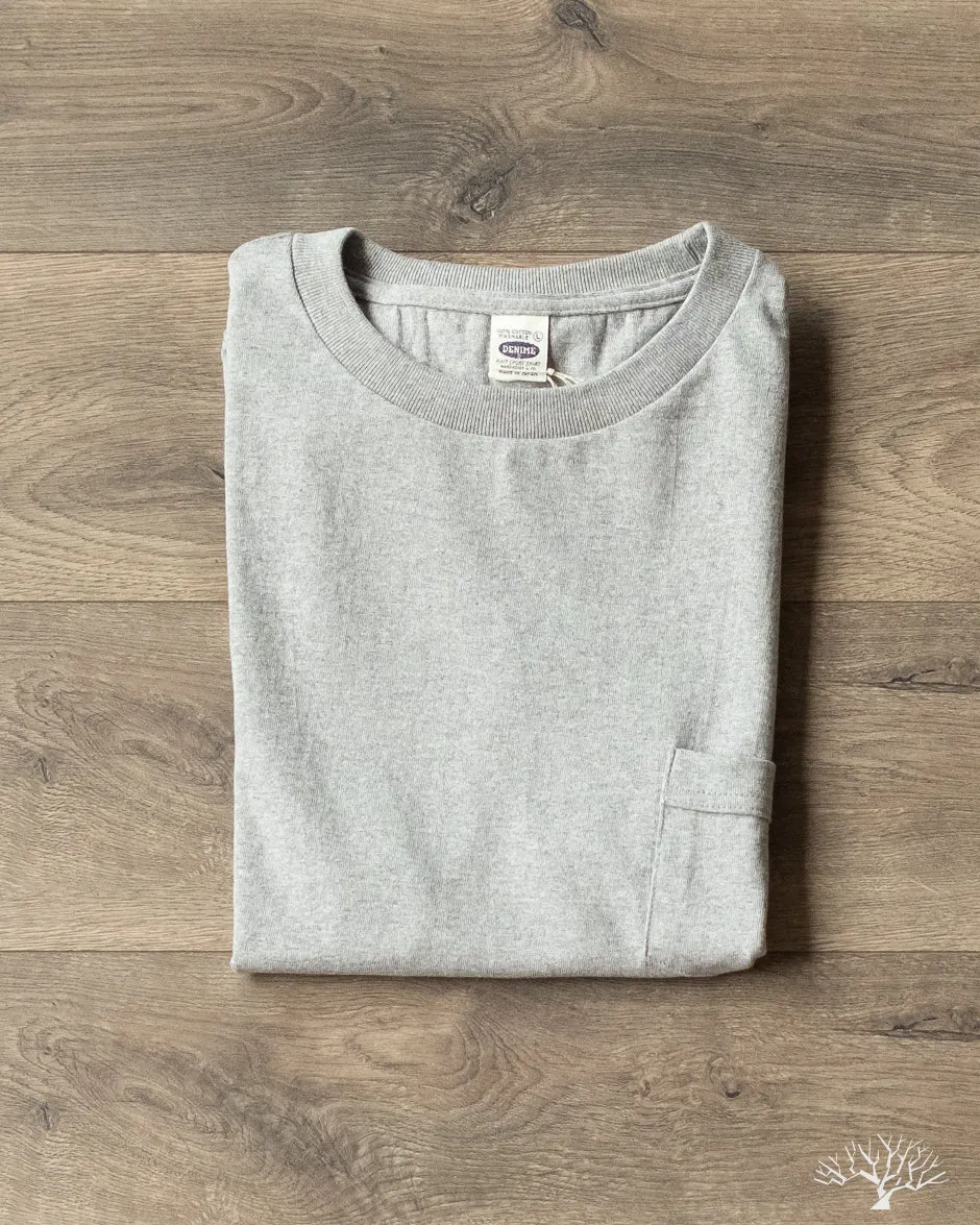 263 Crew Neck Pocket T-Shirt - Heather Grey