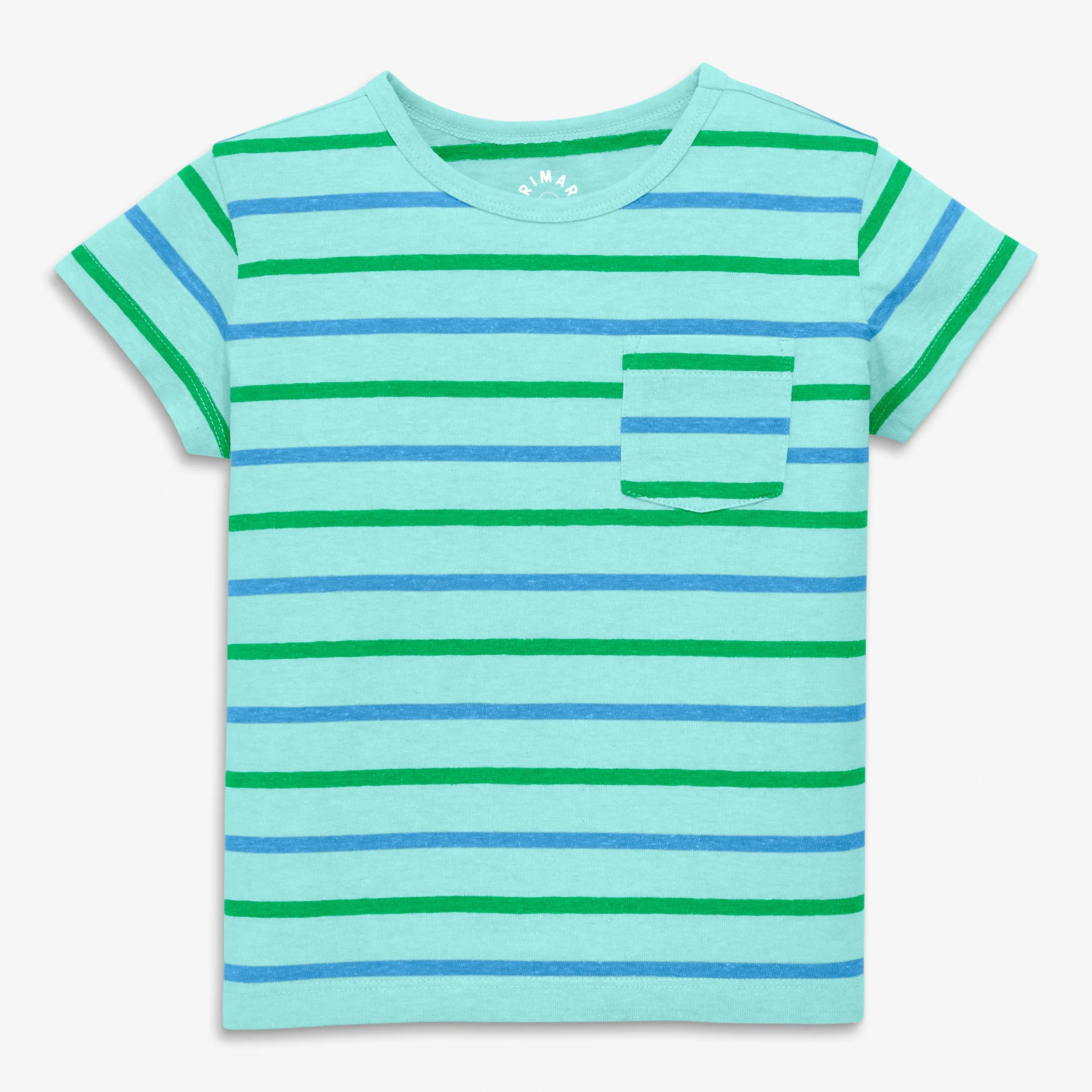 Clearance kids heathered beach tee in stripe