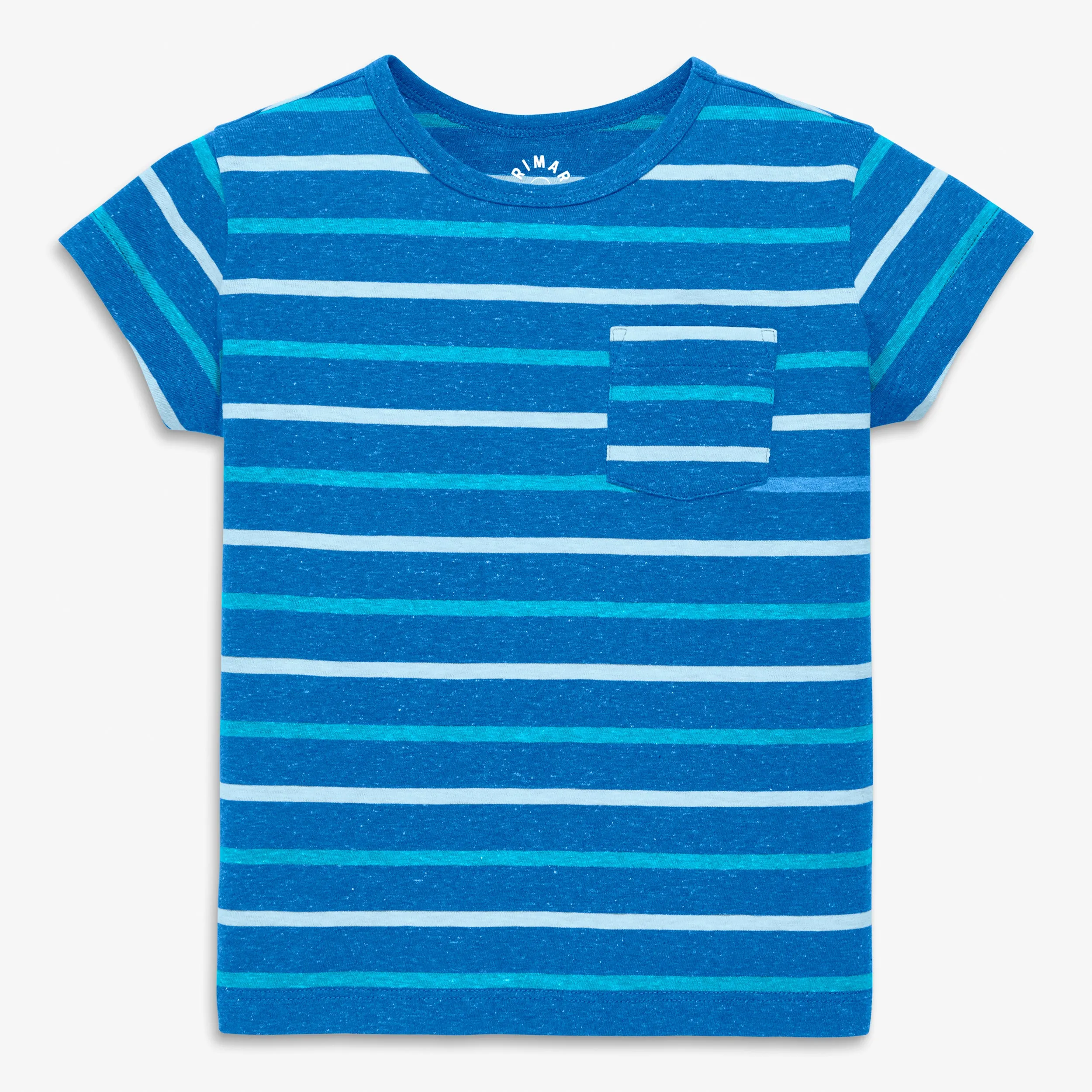Clearance kids heathered beach tee in stripe