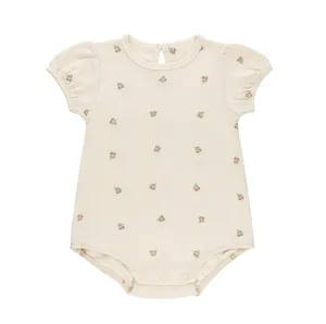 Ely's & Co Embroidered Collection - Ivory Tulip- Romper