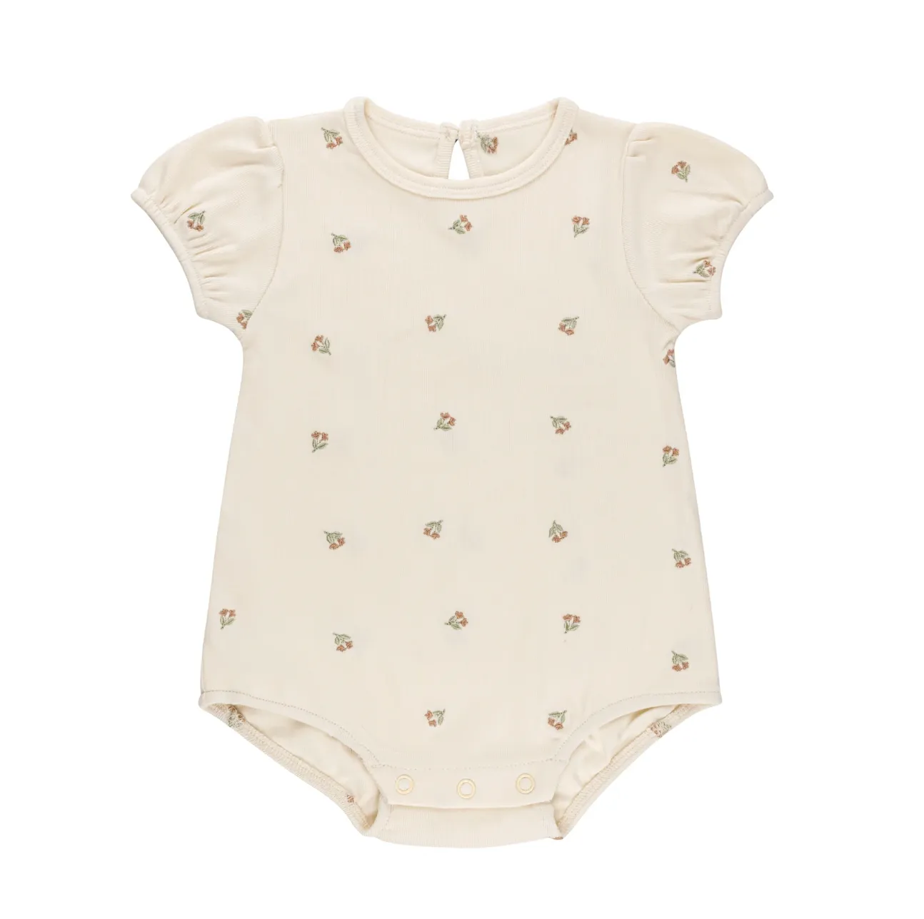 Ely's & Co Embroidered Collection - Ivory Tulip- Romper