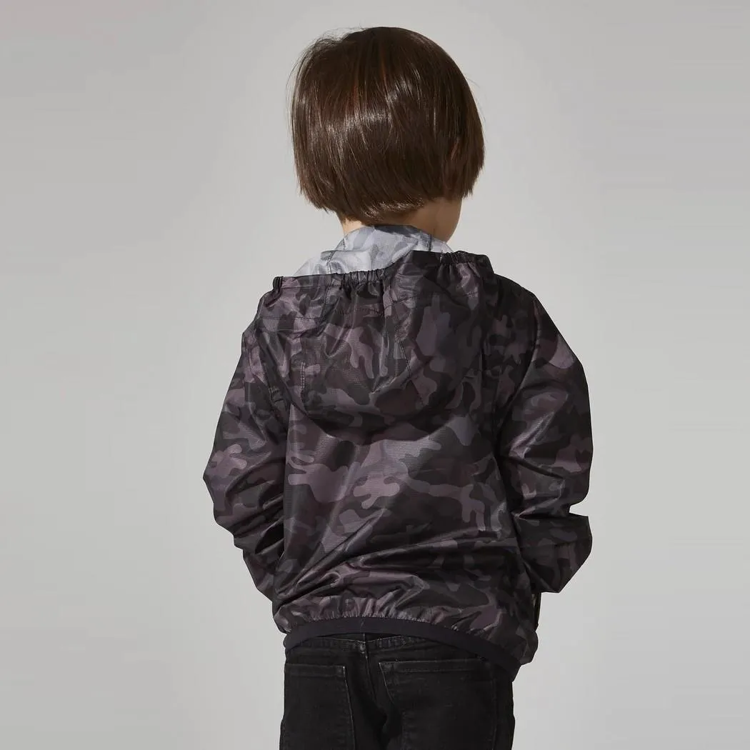 Full Zip Packable Jacket (Black Camo)