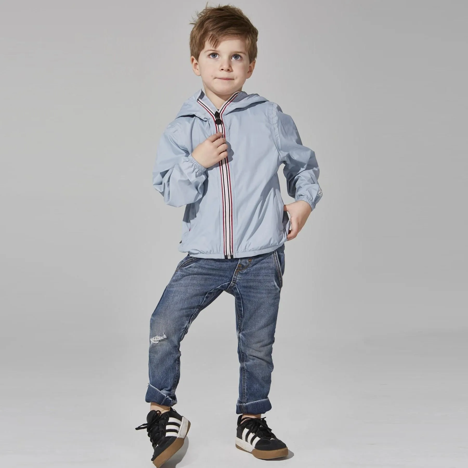 Full Zip Packable Jacket (Celestial Blue)