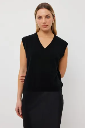 Jasper Vest | Black Cashmere