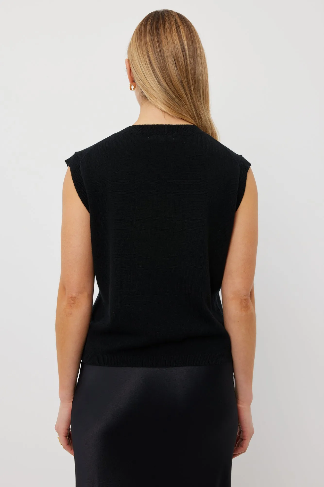 Jasper Vest | Black Cashmere