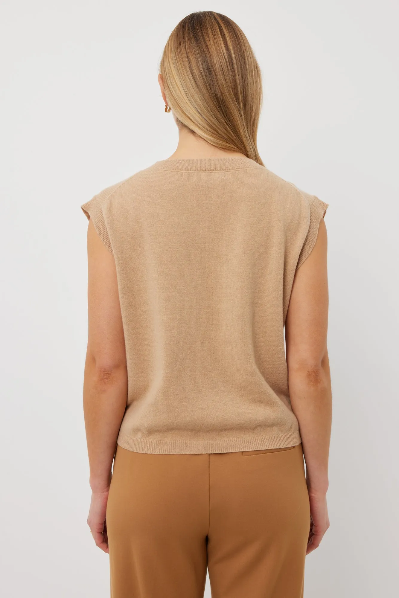 Jasper Vest | Camel Cashmere