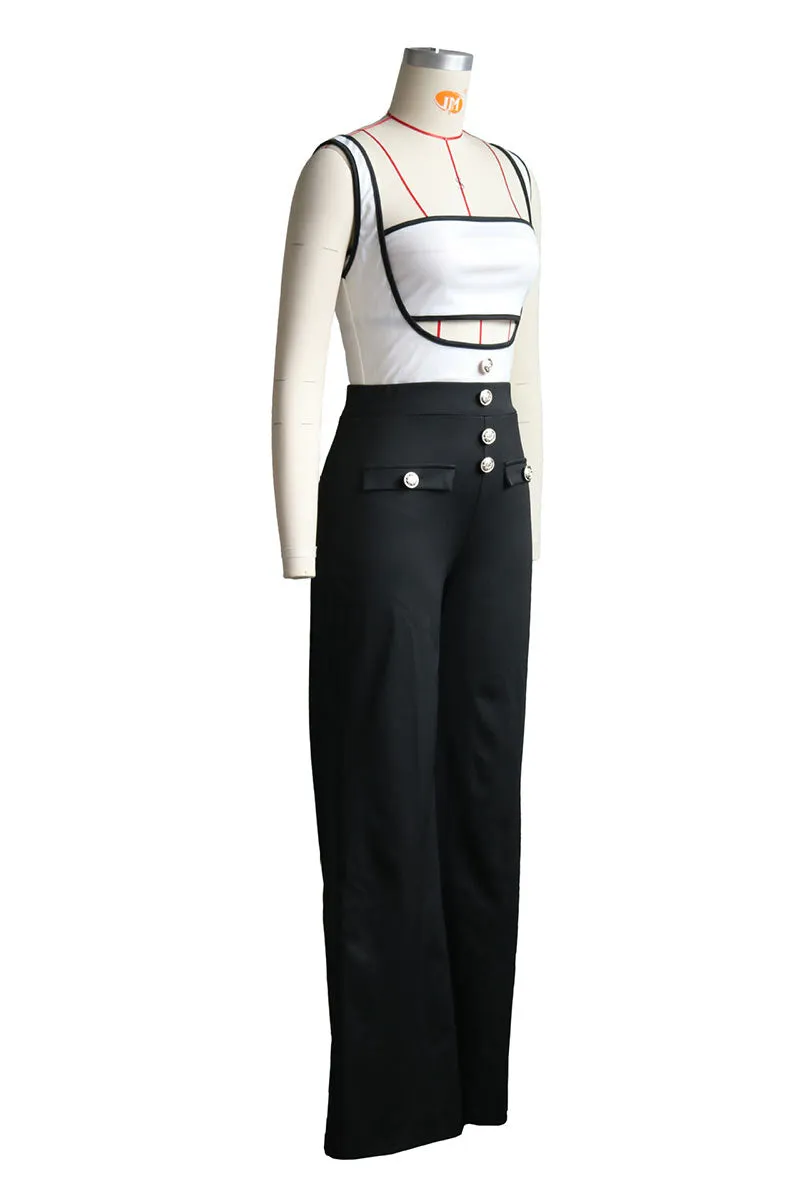 JM0523 Tube Top and Overall Pants Set