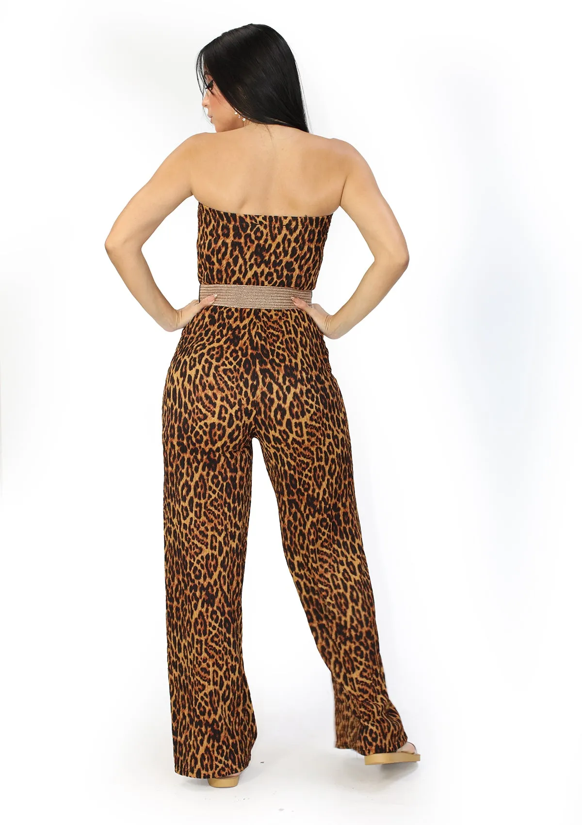 LP-IRIS-5JP Leopard Jumpsuit de Mujer