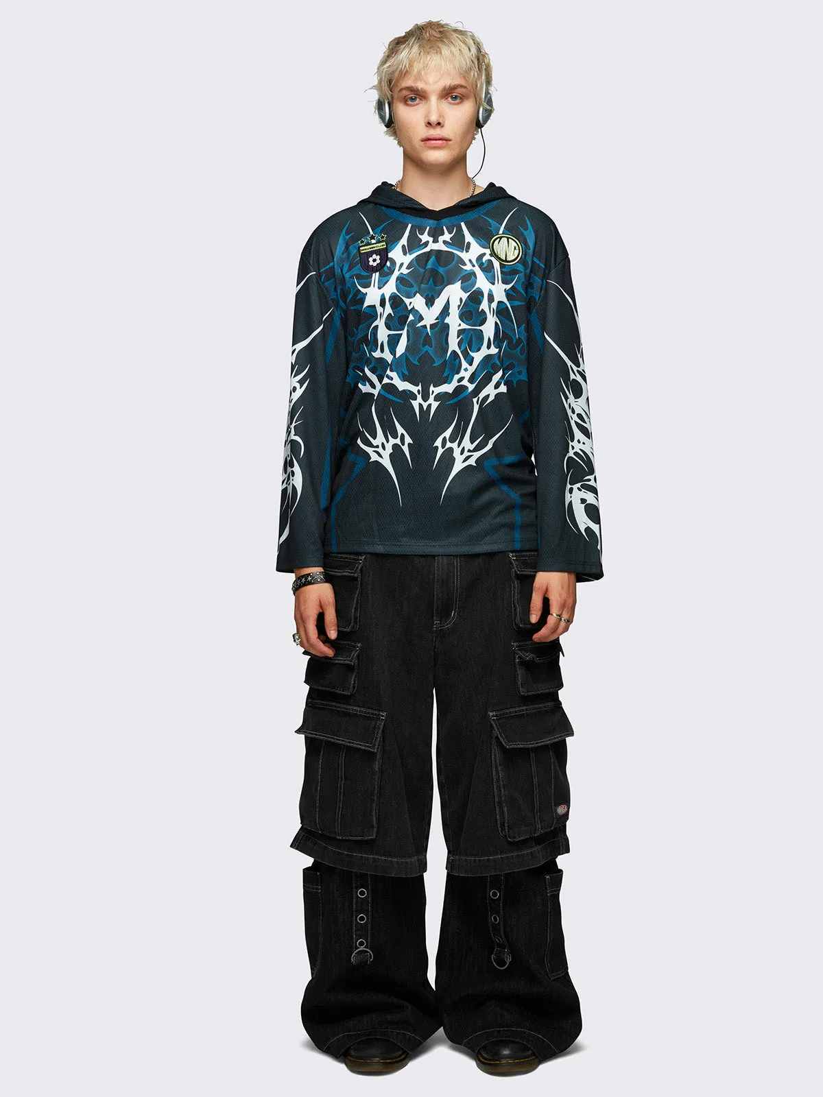 Neo Tribal Jersey Hoodie