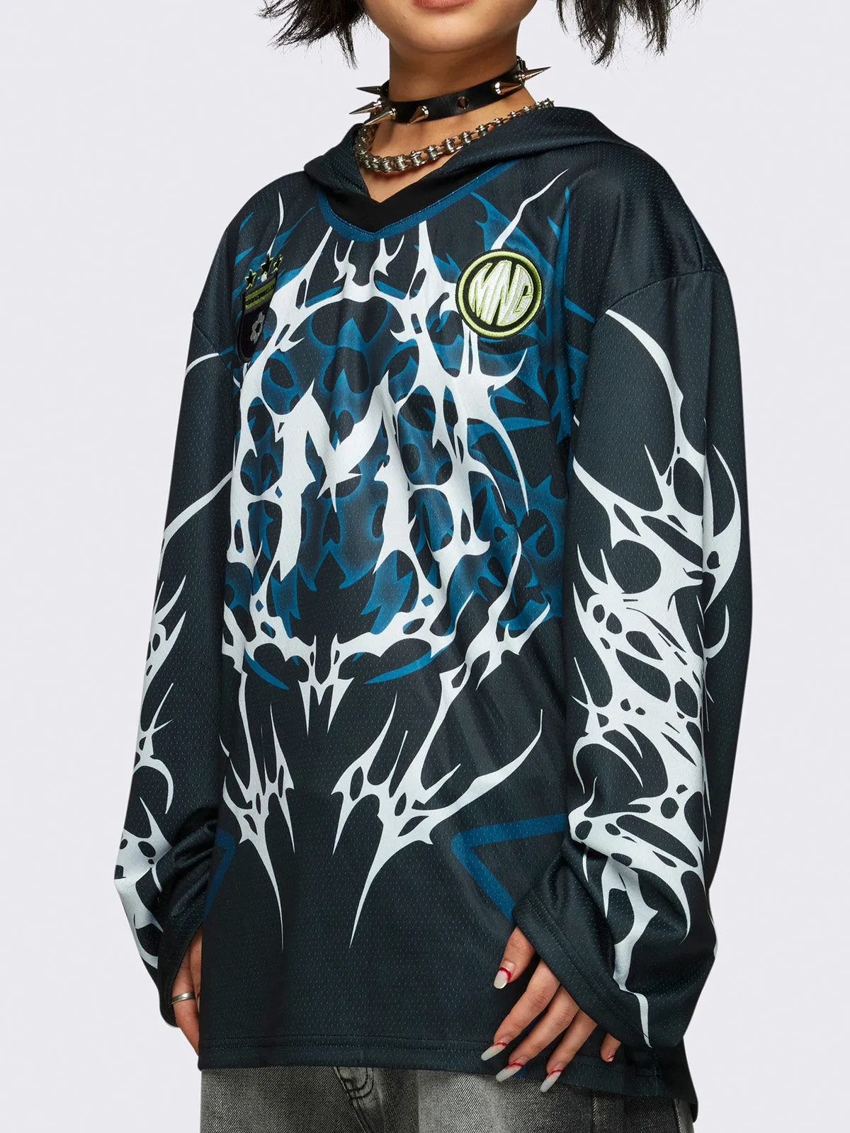 Neo Tribal Jersey Hoodie