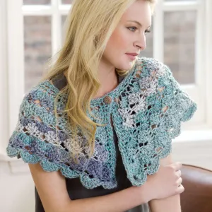 Red Heart Crochet Courtney Capelet
