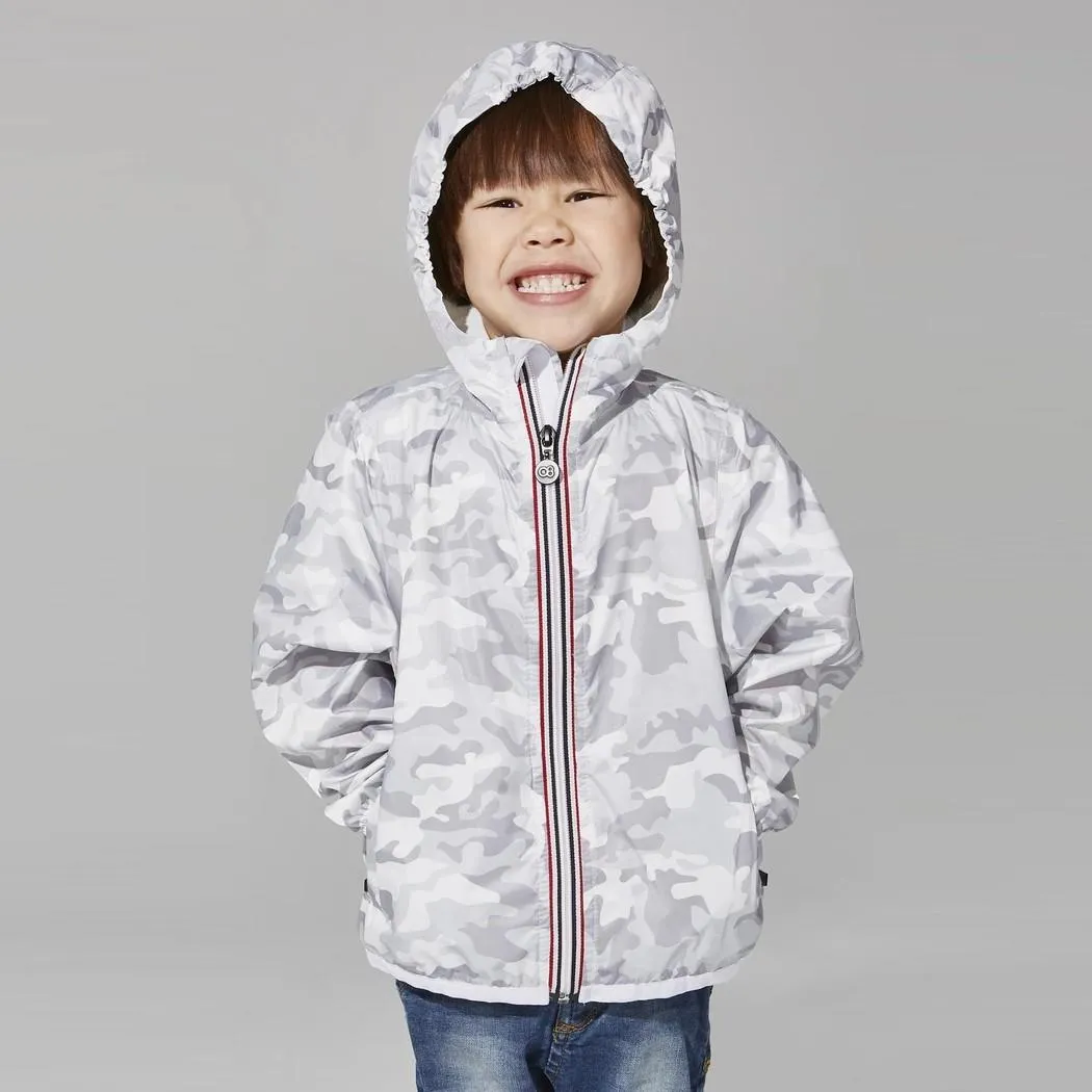 Sam Full Zip Packable Jacket (White Camo)
