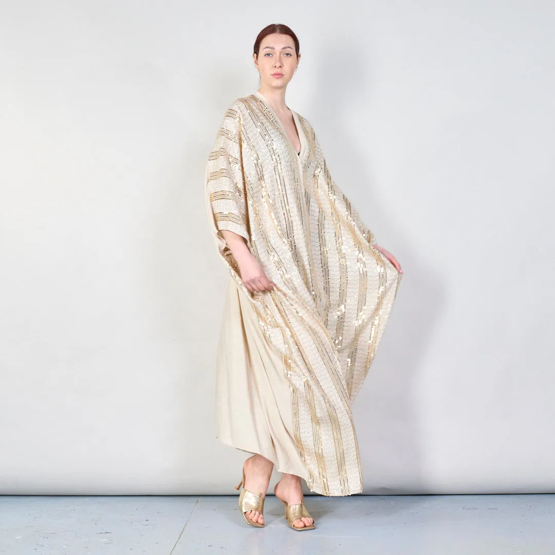 Sequin embellished kaftan dress wholesale