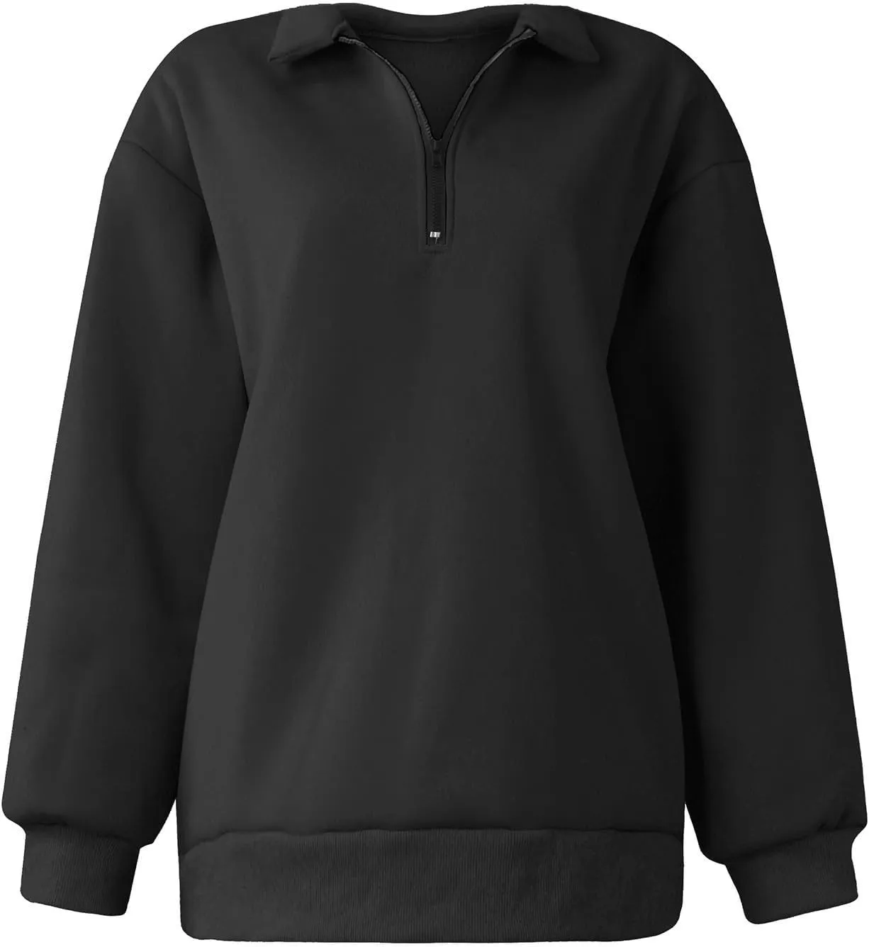 SERYU Oversized Sweatshirt Womens Loose Fit 2024 Fleece Fall Long Sleeve Half Zip Collared Pullover Y2k Clothes