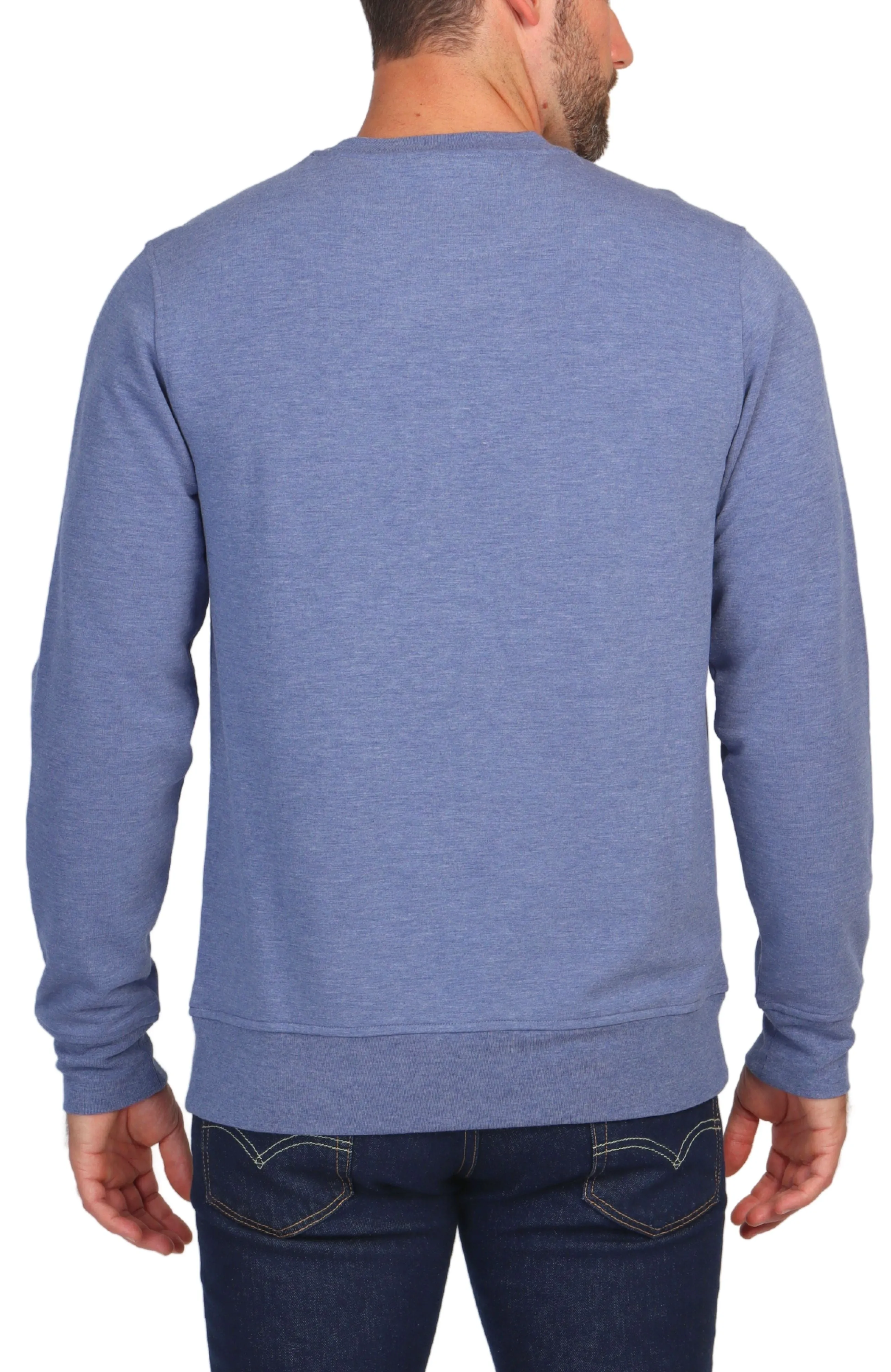 Sueded Fleece Crewneck Pullover