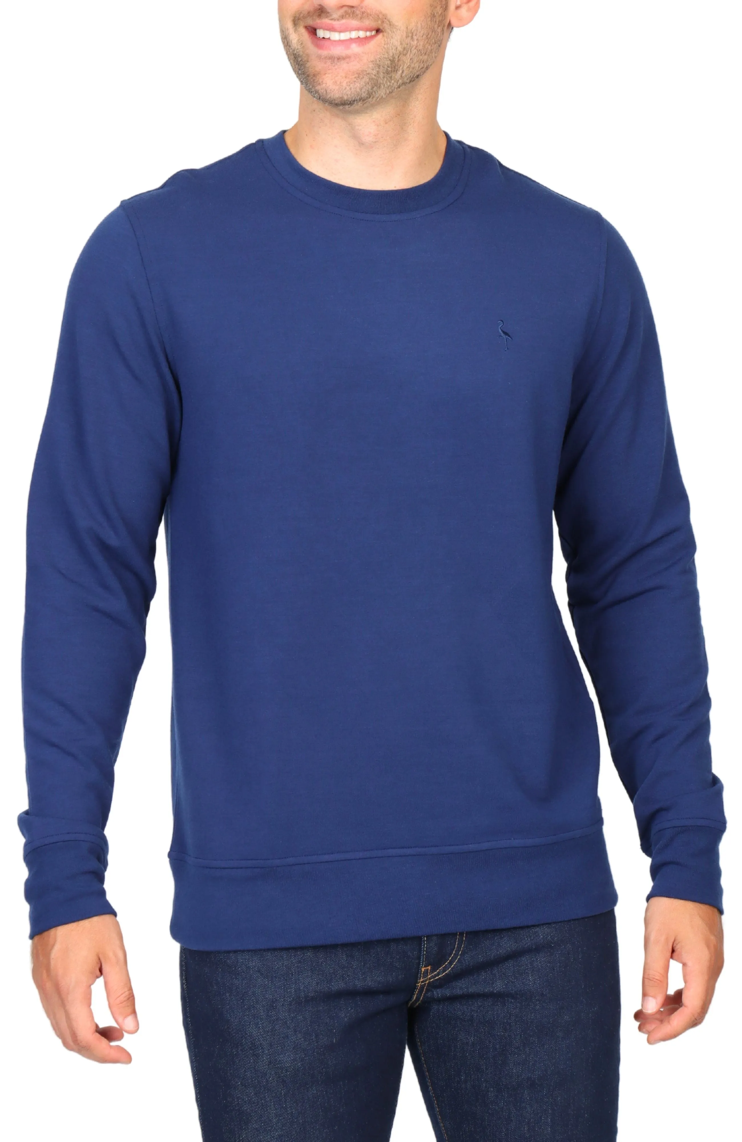 Sueded Fleece Crewneck Pullover