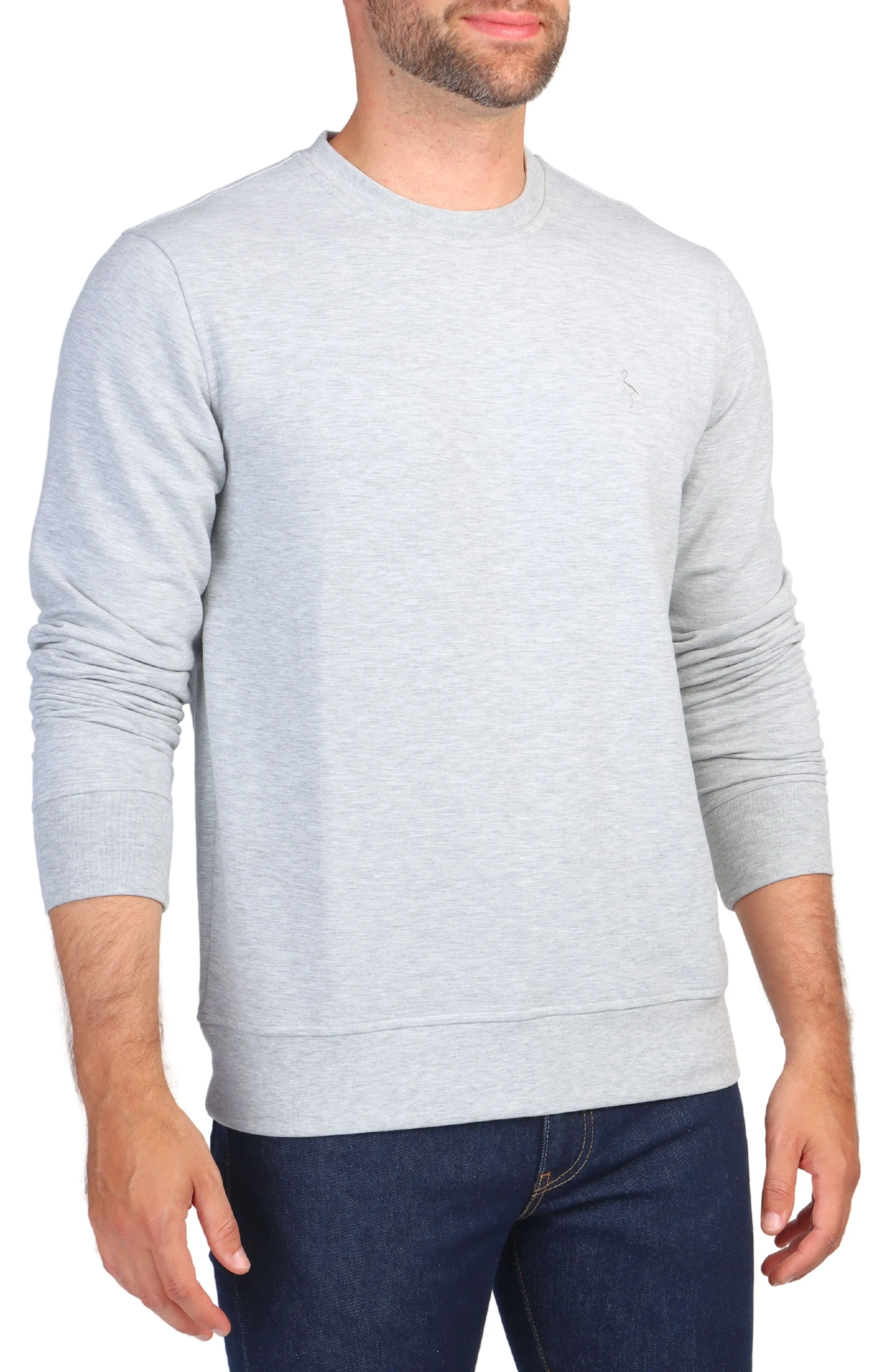 Sueded Fleece Crewneck Pullover