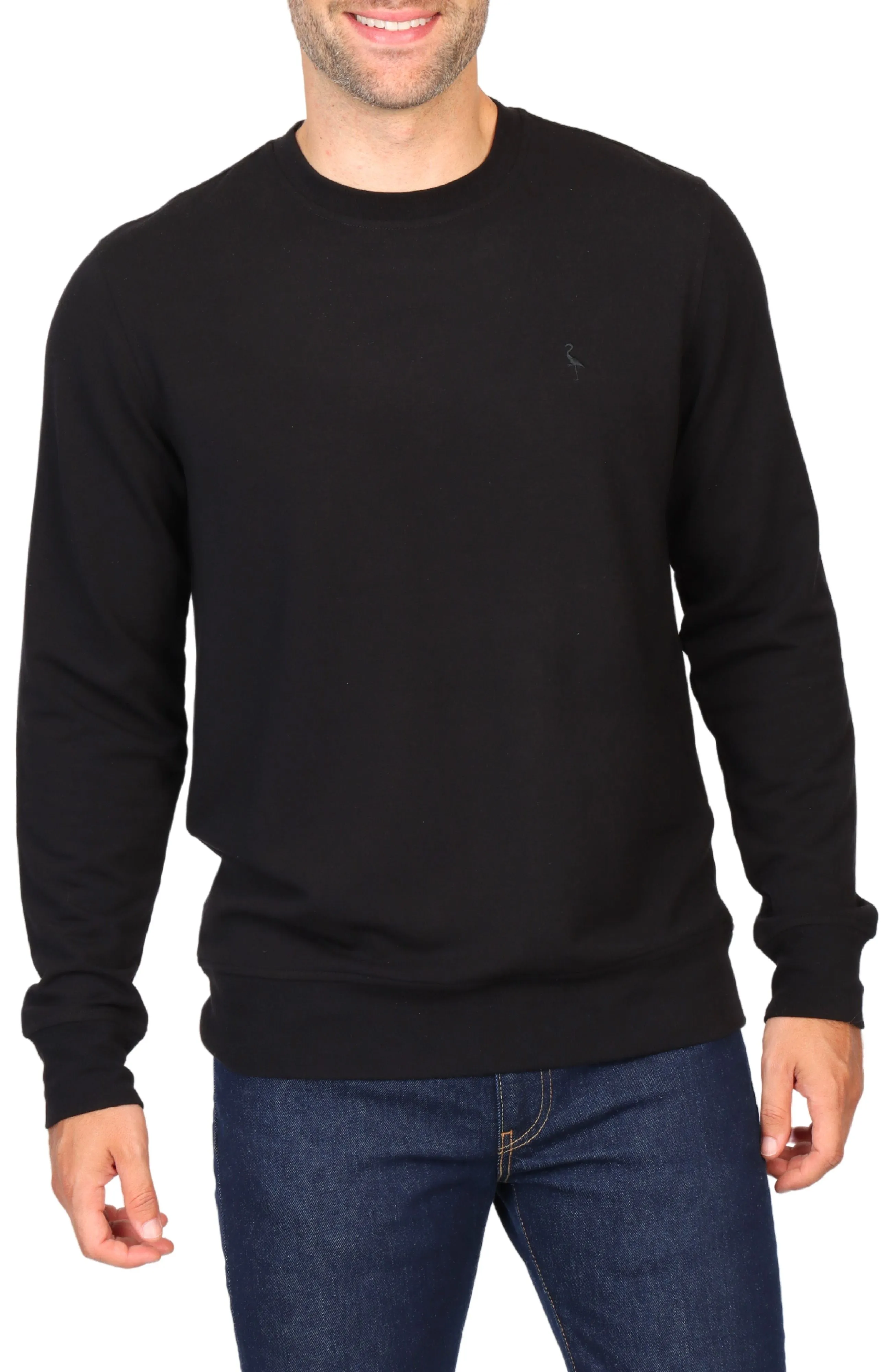 Sueded Fleece Crewneck Pullover