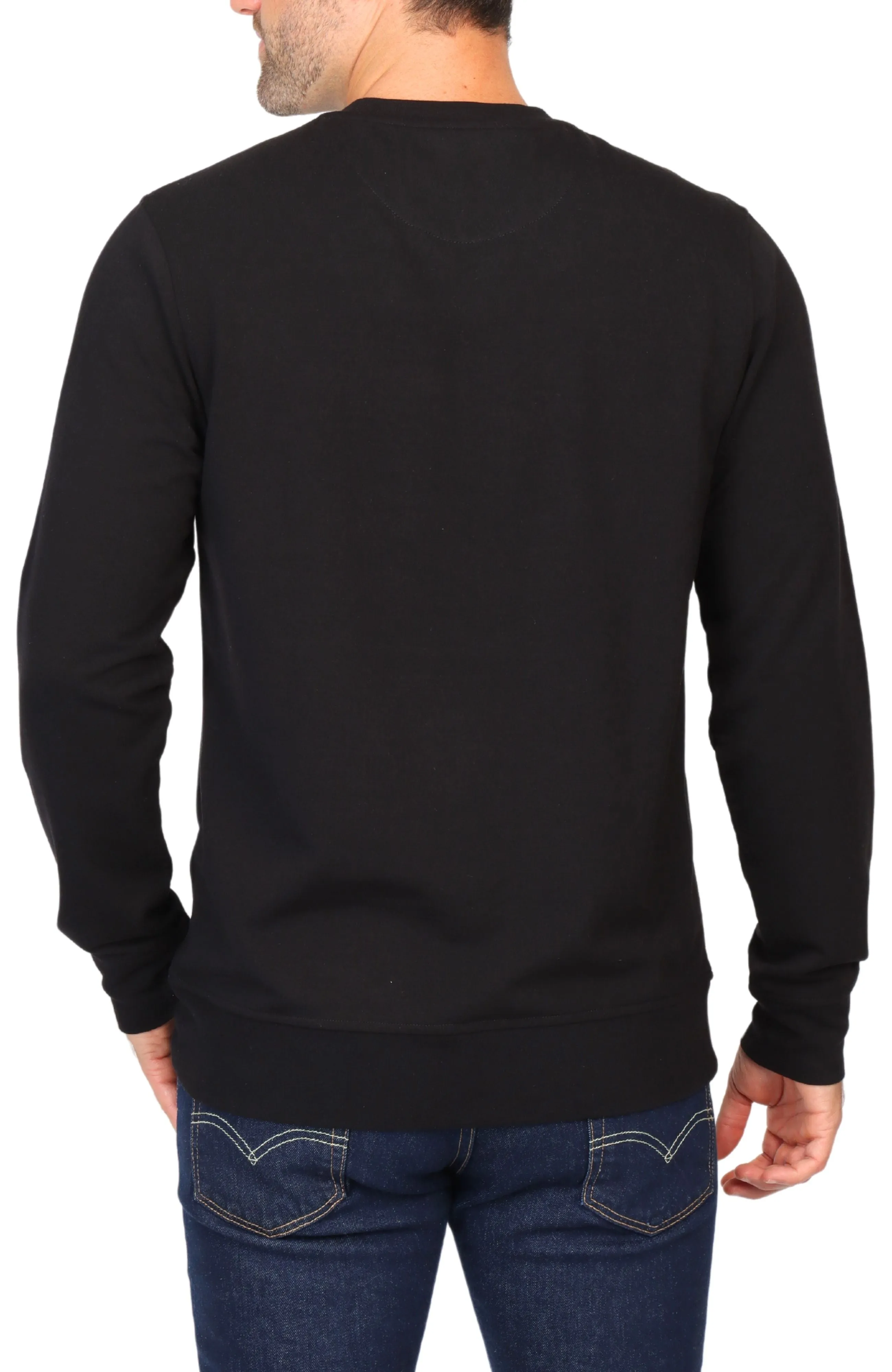 Sueded Fleece Crewneck Pullover
