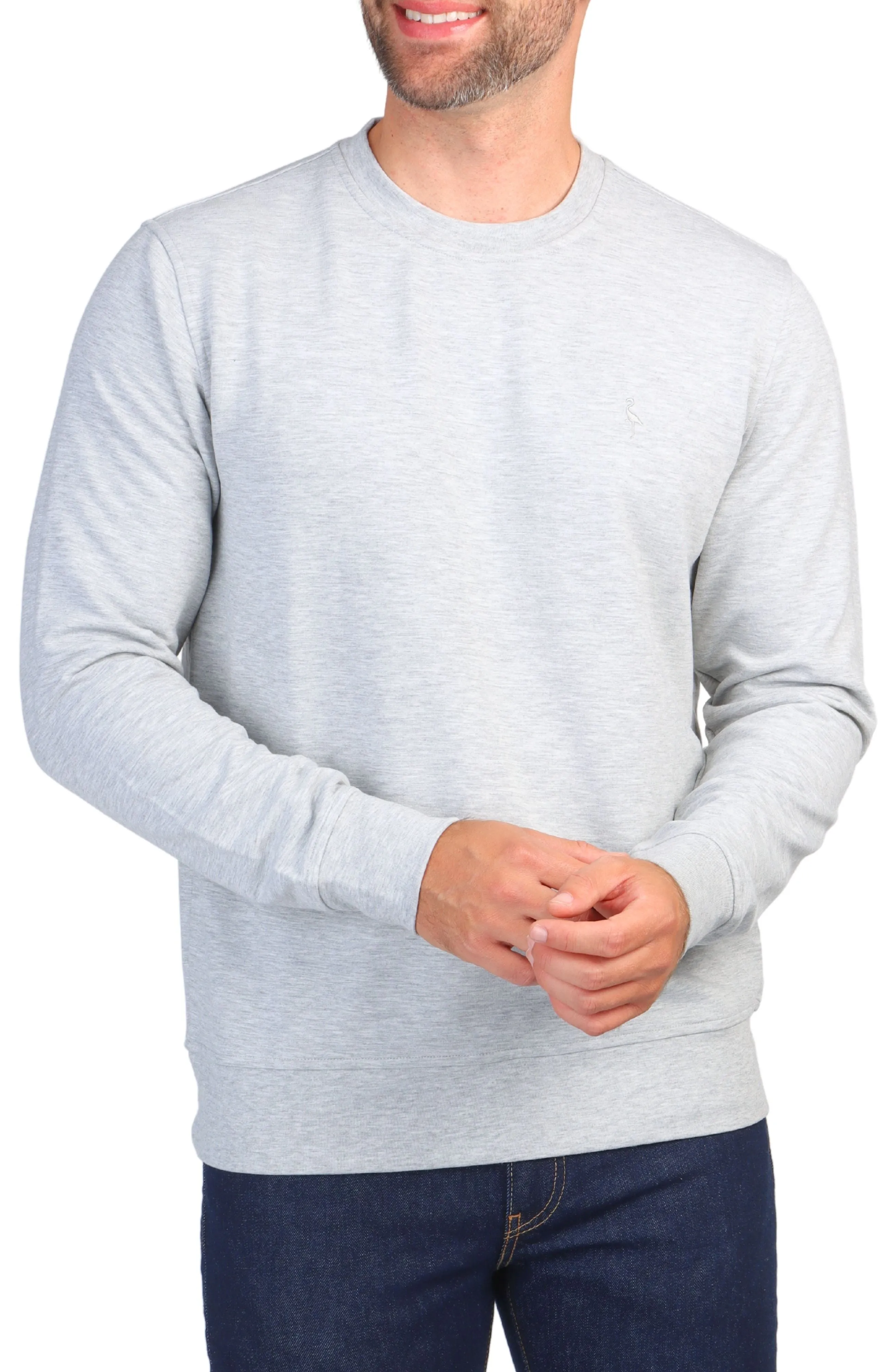 Sueded Fleece Crewneck Pullover