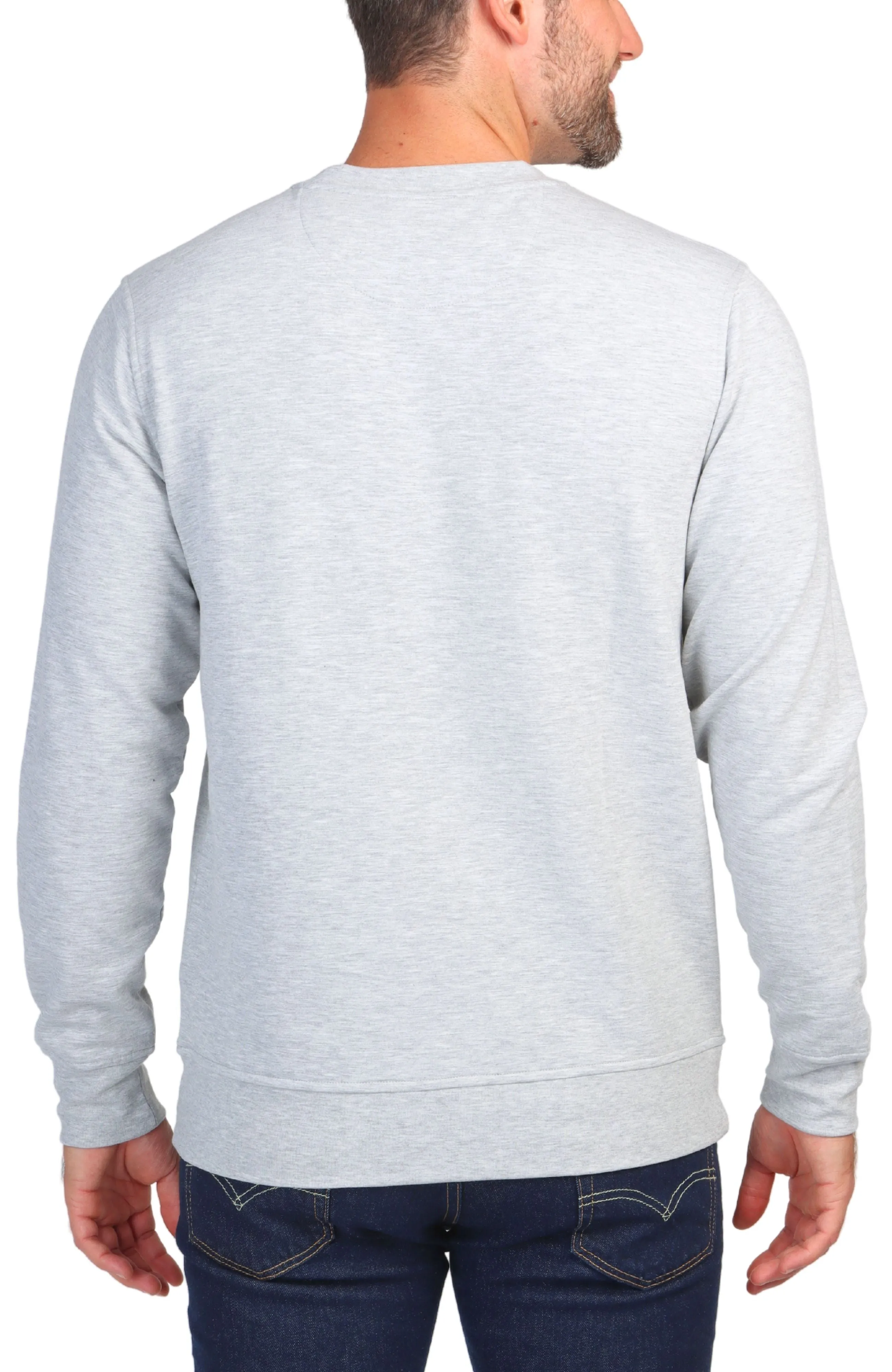Sueded Fleece Crewneck Pullover
