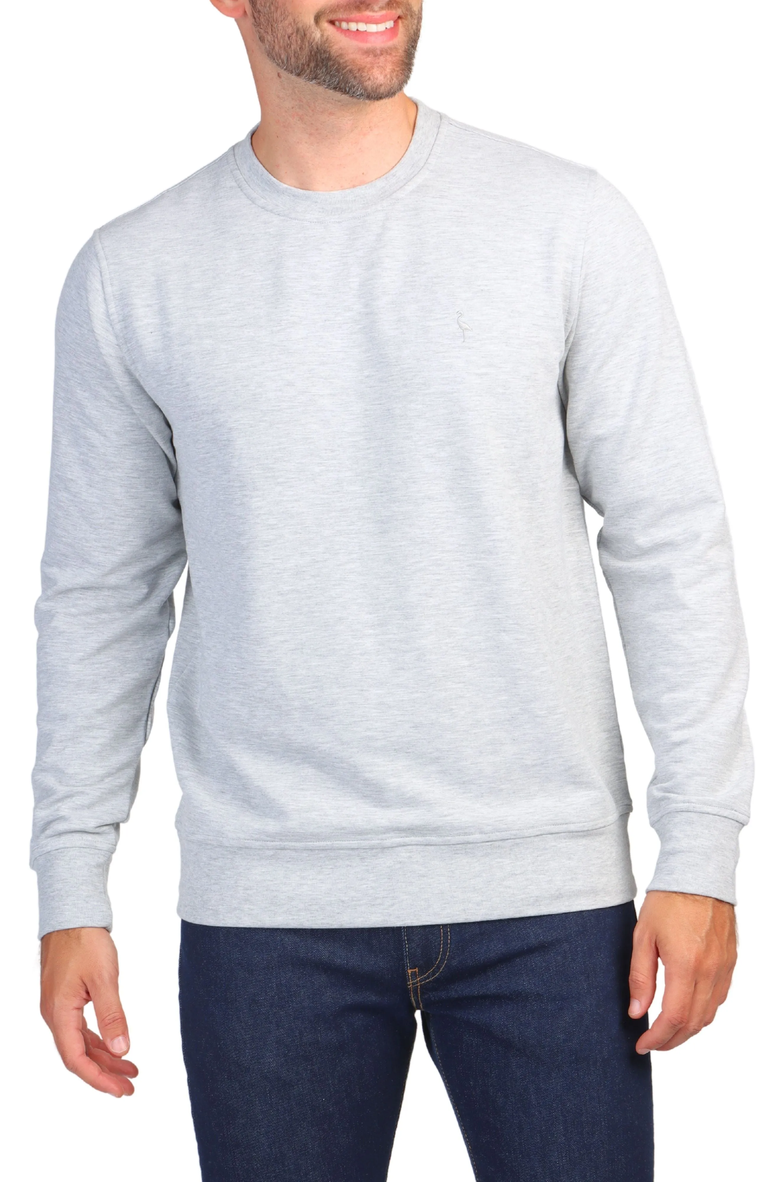 Sueded Fleece Crewneck Pullover