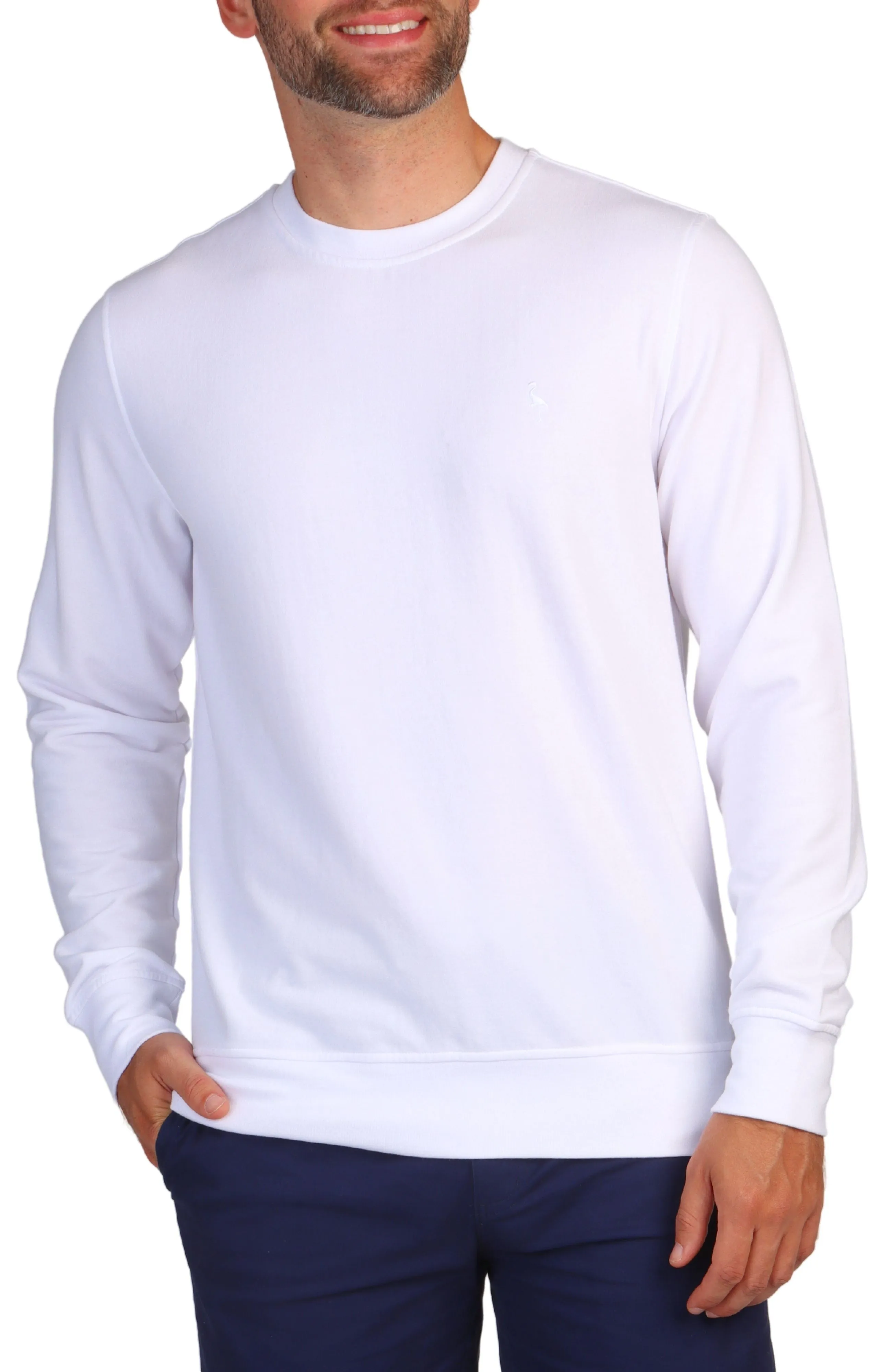 Sueded Fleece Crewneck Pullover