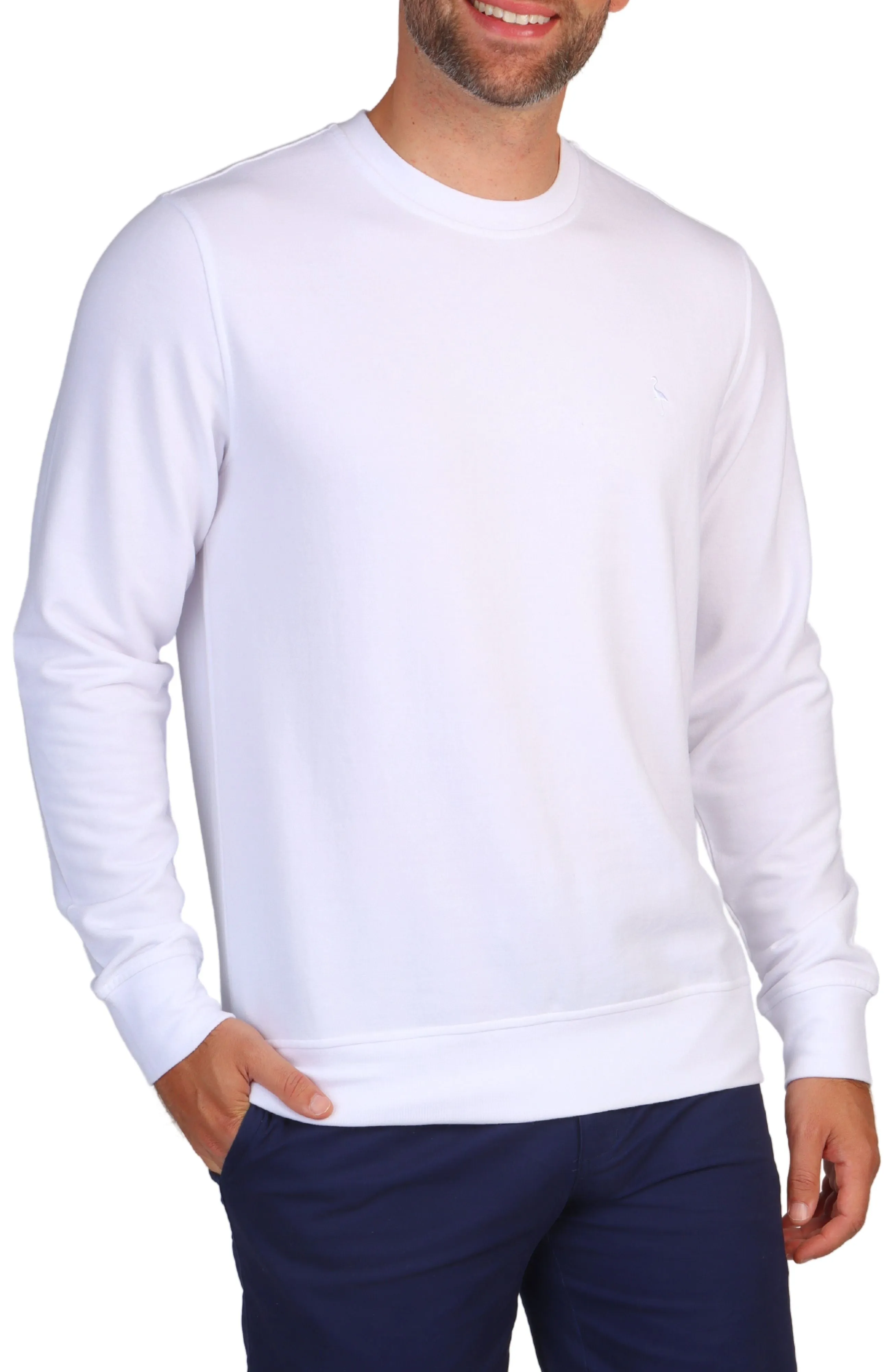 Sueded Fleece Crewneck Pullover