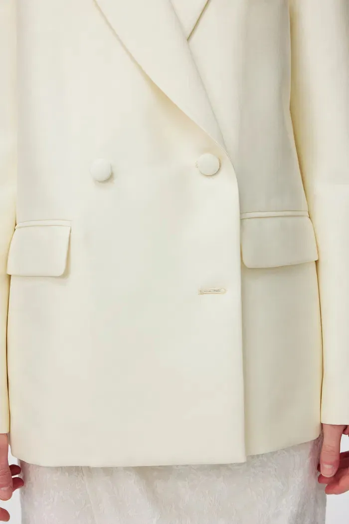 Trai Blazer in Silk Wool Blend