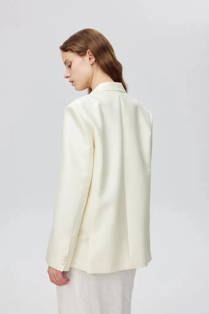 Trai Blazer in Silk Wool Blend