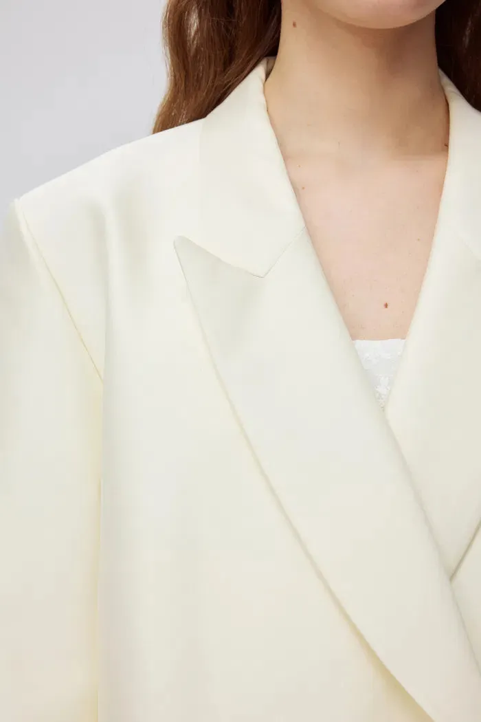 Trai Blazer in Silk Wool Blend